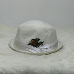 Extreme Inc white feather hat